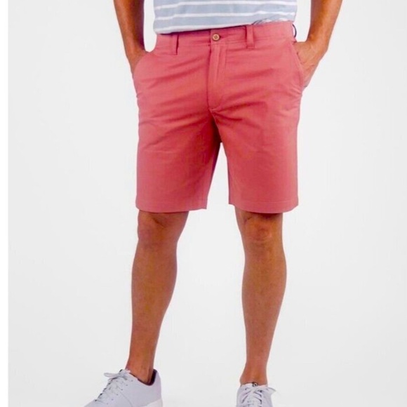 NWT Tailor Vintage New Canaan 10 ½" Inseam Slim Fit Nantucket Red Mens Shorts 28 - Picture 1 of 14